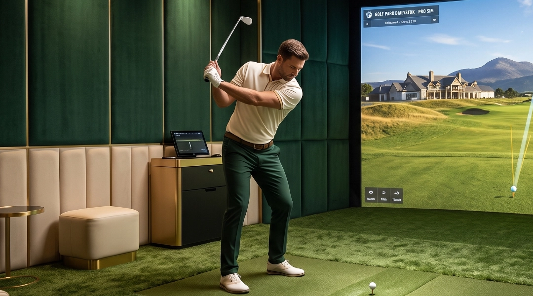 1 h gry na symulatorze golfowym
