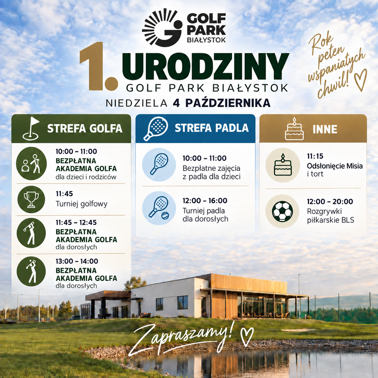 1 urodziny Golf Park Białystok