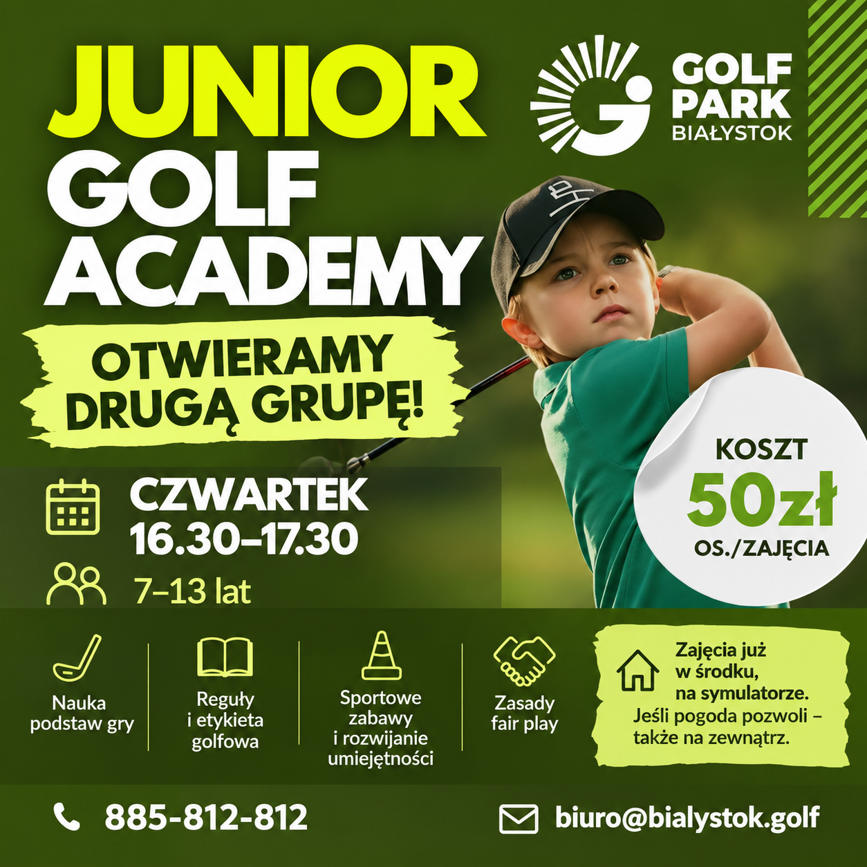 Druga grupa Junior Golf Academy